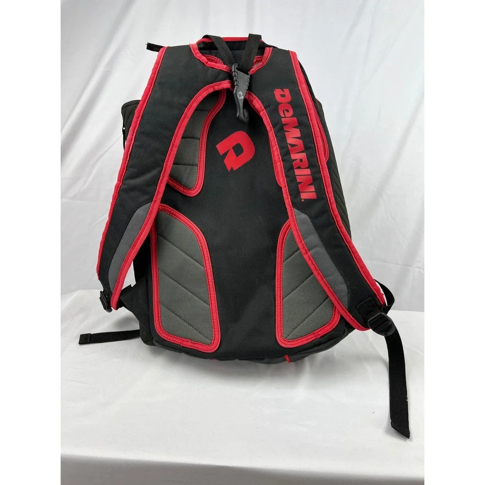 DeMarini Voodoo Rebirth Baseball Softball Backpack Red Black Cats #5 Good